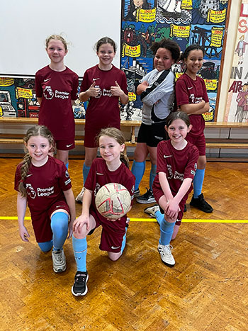 Venerable Edward Morgan School pupils in football kit