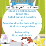 Theme Day Menu